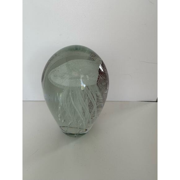 Art Glass Jellyfish Sculpture - Picture 2 of 7